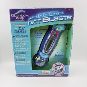 VTG 2001 LeapFrog Turbo Twist Fact Blaster Quantum Leap Educational Toy NIB